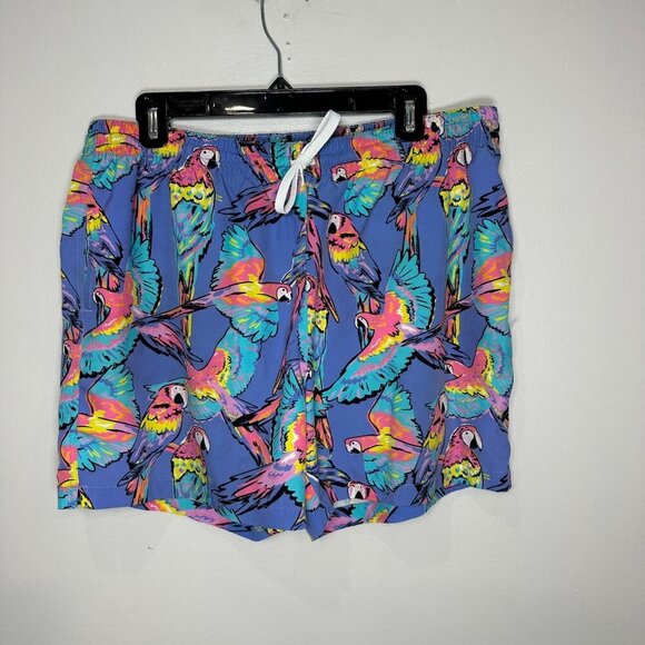 Chubbies Swim Trunks Size XL Parrot Tropical Vacation Beach Cruise - Picture 1 of 8